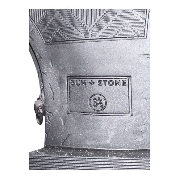 Sun & Stone Cadee Grey Fashion Faux Leather Booties Women’s Size 6.5M - Picture 9 of 10